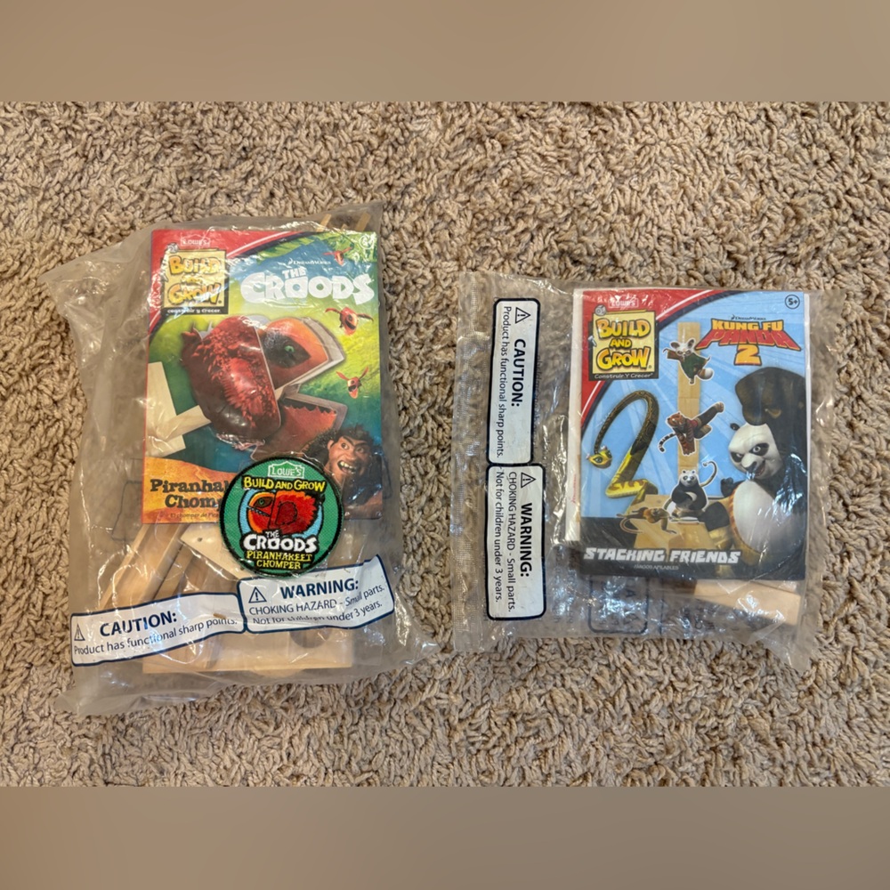 The Croods & Kung Fu Panda 2 Lowe's Build & Grow Kids Kits